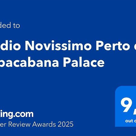 Studio Novissimo Perto Do Copacabana Palace Rio de Janeiro Eksteriør bilde